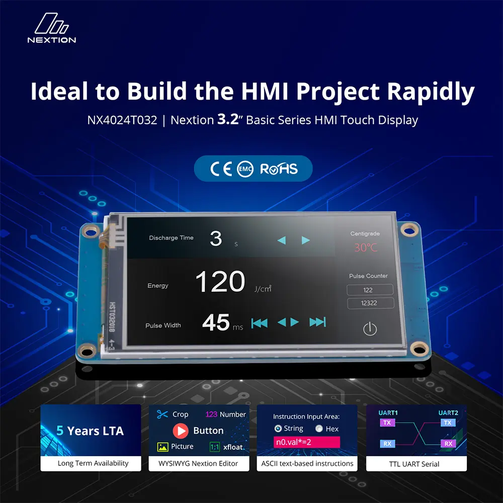 [IM150416005] NX4024T032 – Nextion 3.2” inch Basic Series HMI Touch Display